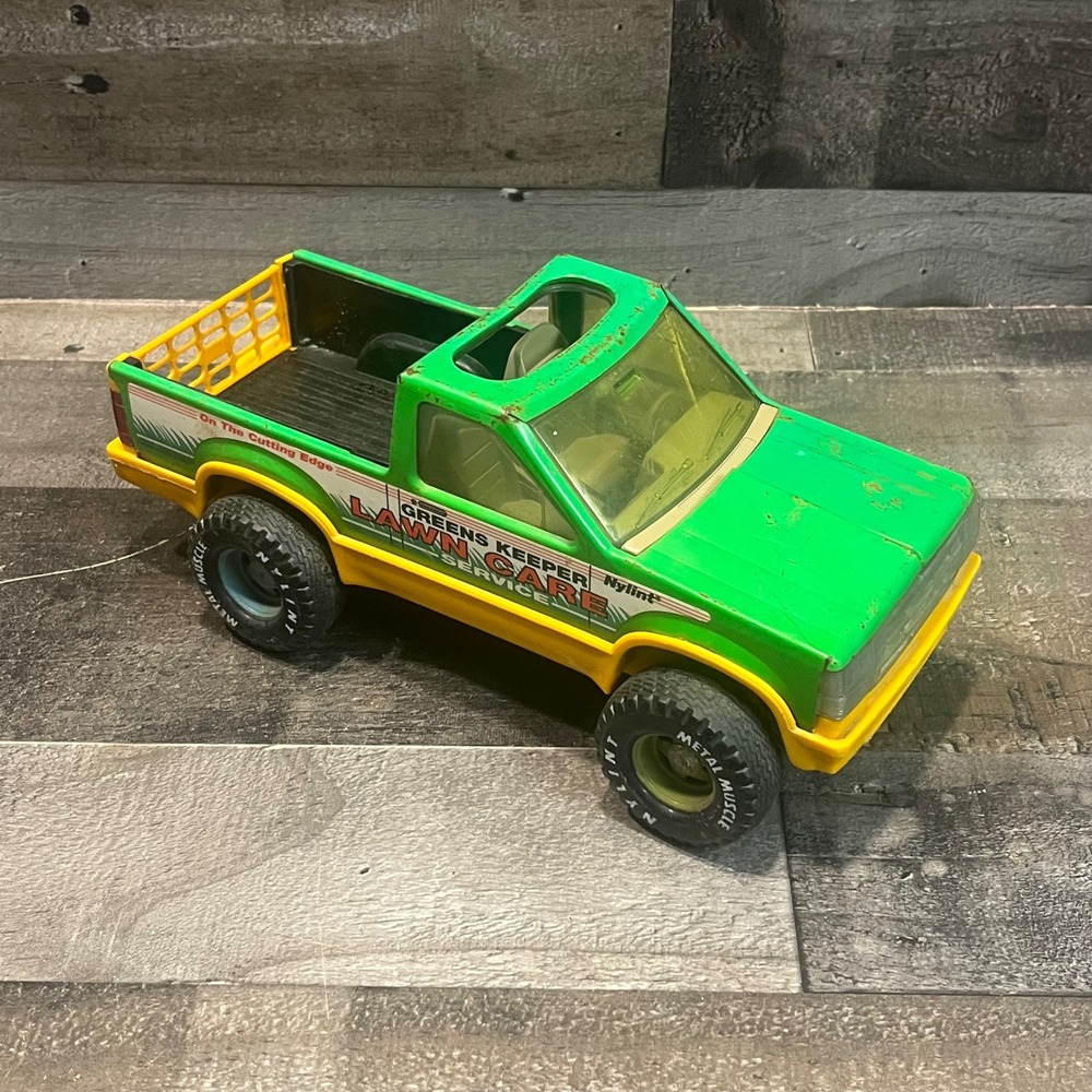 Vintage Nylint Greens Keeper Lawn Care Service Pressed Steel Toy Pickup Truck